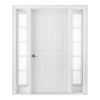 Liz Claiborne Lisette Sheer Rod Pocket Single Sidelight Curtain In White