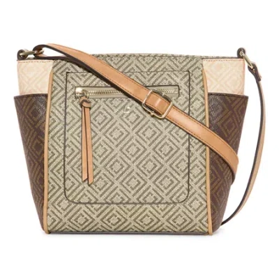 Liz Claiborne Lola Crossbody Bag In Sand