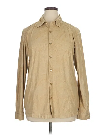 Pre-owned Liz Claiborne Long Sleeve Blouse In Brown