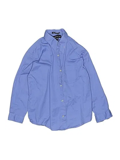 Pre-owned Liz Claiborne Kids' Long Sleeve Button Down Shirt In Blue