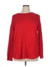 Liz Claiborne Long Sleeve T-shirt In Red