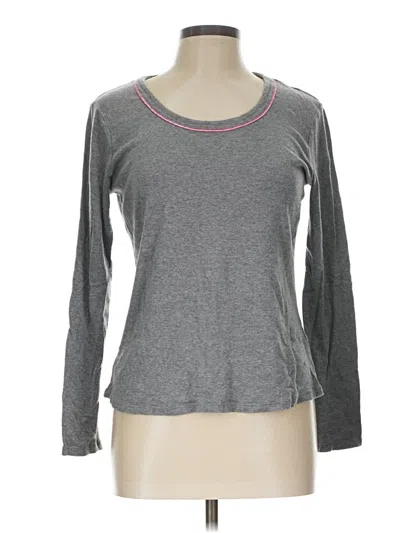 Pre-owned Liz Claiborne Long Sleeve T-shirt In Gray