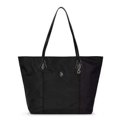 Liz Claiborne Louise Nylon Tote Bag In Black