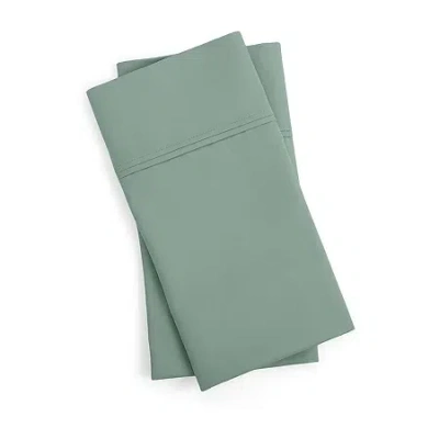 Liz Claiborne Lux Performance 1000tc Pillowcase In Green