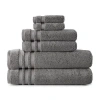 Liz Claiborne Luxury Egyptian Air Rich Bath Towel In Gray