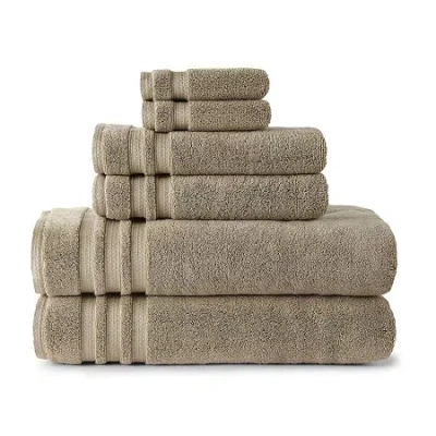 Liz Claiborne Luxury Egyptian Air Rich Bath Towel In Sand