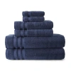 Liz Claiborne Luxury Egyptian Hygrocotton Bath Towel In Blue