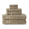 Liz Claiborne Luxury Egyptian Hygrocotton Bath Towel In Sand