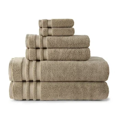 Liz Claiborne Luxury Egyptian Hygrocotton Bath Towel In Sand