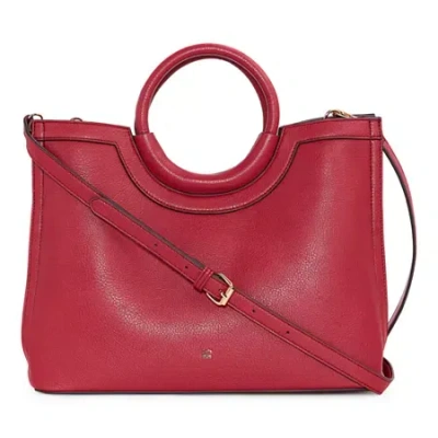 Liz Claiborne Mallory Ring Satchel In Red