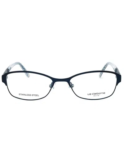 Liz Claiborne Modern Oval Eyeglasses For Women In Black