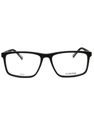 Liz Claiborne Modern Rectangular Eyeglasses For Men - Cb 322 In Black
