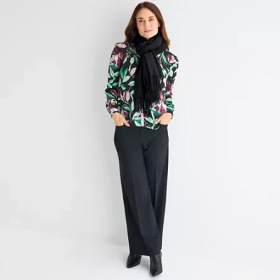 Liz Claiborne Oblong Scarf In Black