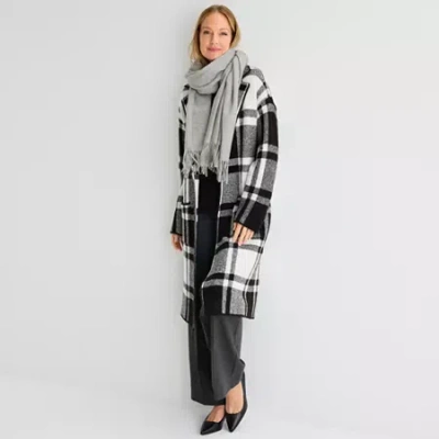 Liz Claiborne Oblong Scarf In Gray