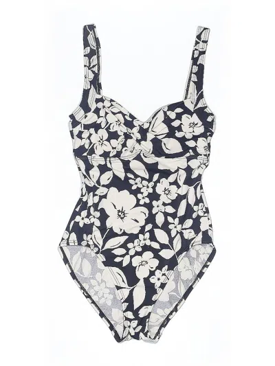 Pre-owned Liz Claiborne One Piece Swimsuit In White