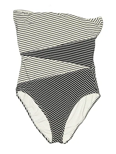 Pre-owned Liz Claiborne One Piece Swimsuit In White