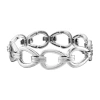Liz Claiborne Open Womens Stretch Bracelet In Silver