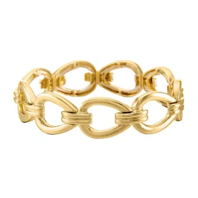 Liz Claiborne Open Womens Stretch Bracelet In Gold