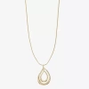Liz Claiborne Orbital Womens 17 Inch Pendant Necklace In Gold