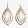 Liz Claiborne Orbital Womens Drop Earrings In Multi