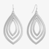 Liz Claiborne Orbital Womens Drop Earrings In Metallic