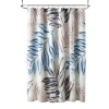 Liz Claiborne Overscale Leaves Shower Curtain In Multi