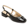 Liz Claiborne Pamprick Womens Square Closed Toe Ballet Flats In Black
