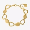 Liz Claiborne Pebble Link Womens Strand Bracelet In Gold
