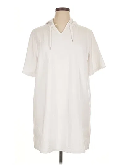 Pre-owned Liz Claiborne Poncho In White