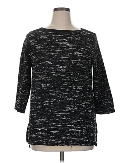 Pre-owned Liz Claiborne Pullover Sweater In Black