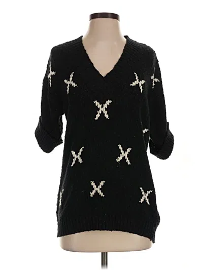 Pre-owned Liz Claiborne Pullover Sweater In Black