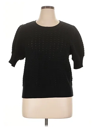 Pre-owned Liz Claiborne Pullover Sweater In Black