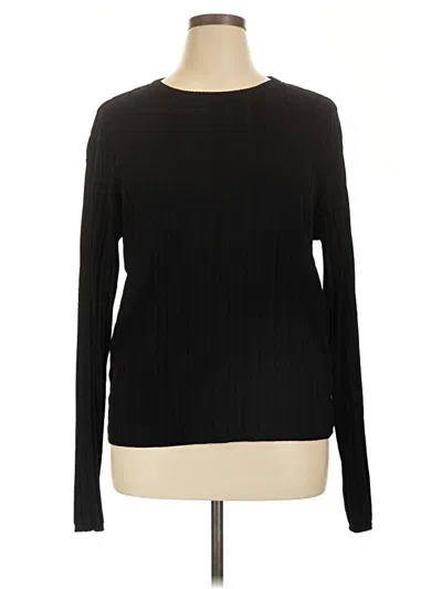 Pre-owned Liz Claiborne Pullover Sweater In Black