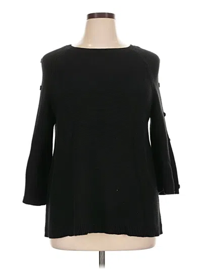 Pre-owned Liz Claiborne Pullover Sweater In Black