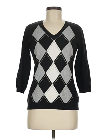 Pre-owned Liz Claiborne Pullover Sweater In Black