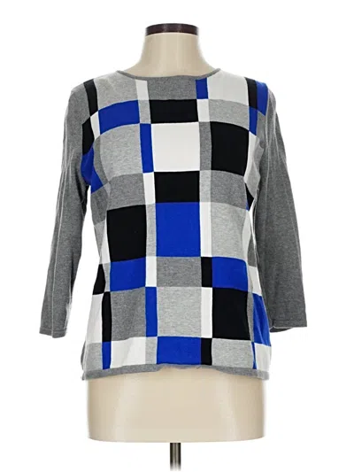 Pre-owned Liz Claiborne Pullover Sweater In Blue