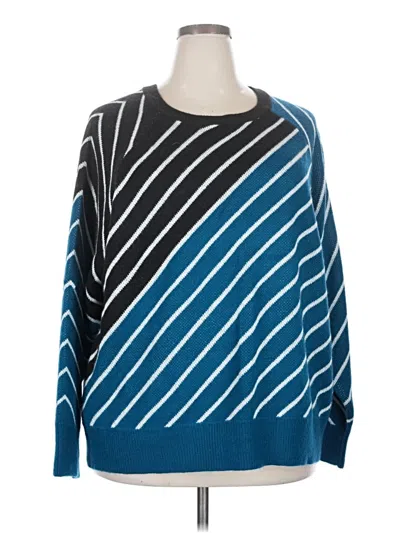 Pre-owned Liz Claiborne Pullover Sweater In Blue