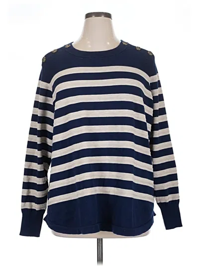 Pre-owned Liz Claiborne Pullover Sweater In Blue