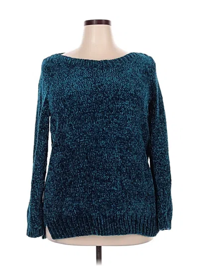 Pre-owned Liz Claiborne Pullover Sweater In Blue