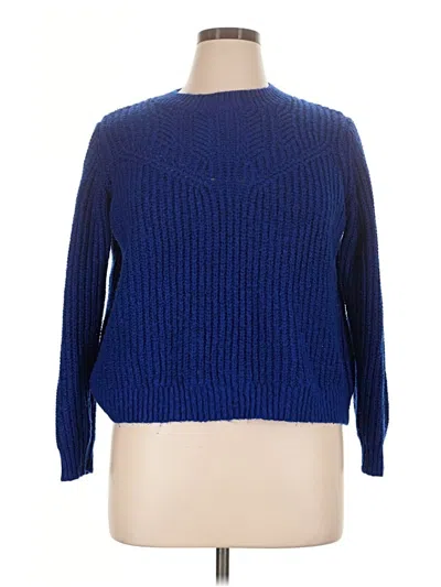 Pre-owned Liz Claiborne Pullover Sweater In Blue