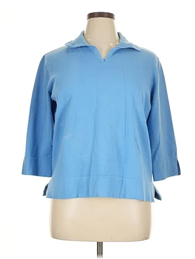 Pre-owned Liz Claiborne Pullover Sweater In Blue