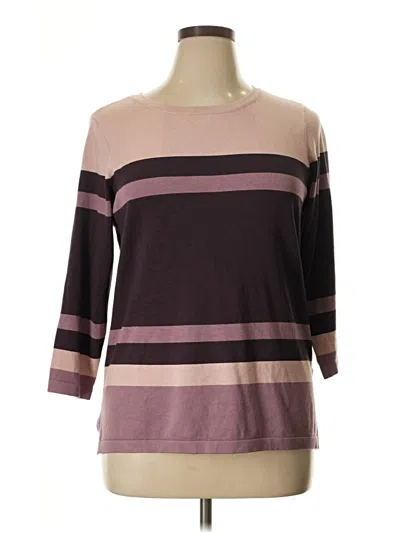 Pre-owned Liz Claiborne Pullover Sweater In Brown
