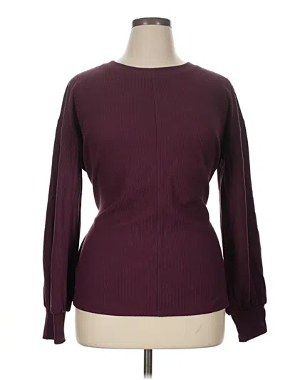 Pre-owned Liz Claiborne Pullover Sweater In Burgundy