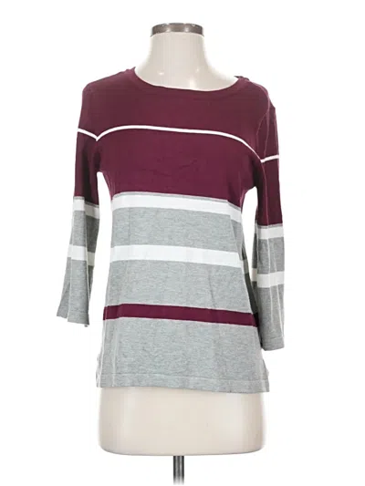 Pre-owned Liz Claiborne Pullover Sweater In Burgundy