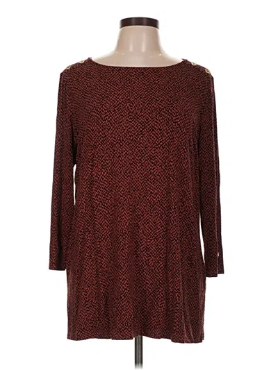 Pre-owned Liz Claiborne Pullover Sweater In Burgundy