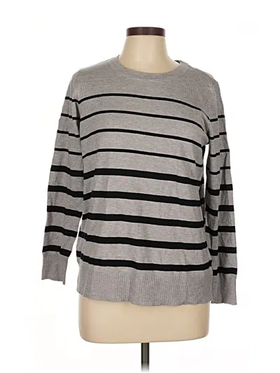 Pre-owned Liz Claiborne Pullover Sweater In Gray