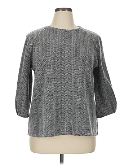 Pre-owned Liz Claiborne Pullover Sweater In Gray