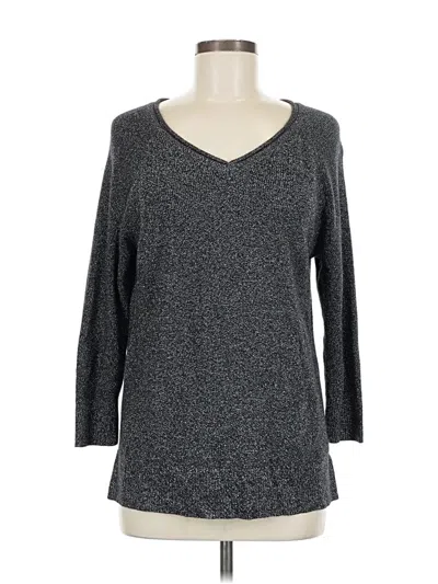 Pre-owned Liz Claiborne Pullover Sweater In Gray