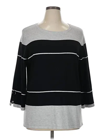 Pre-owned Liz Claiborne Pullover Sweater In Gray
