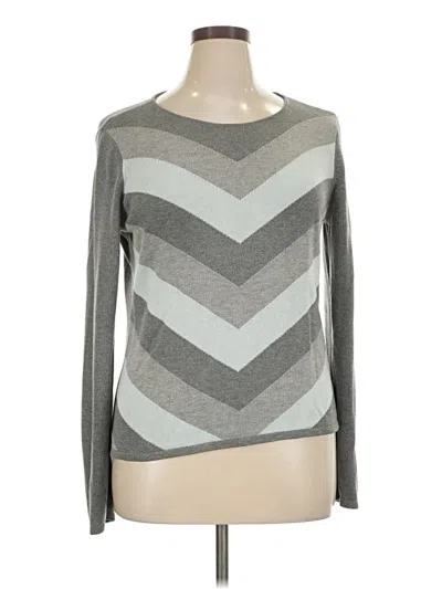 Pre-owned Liz Claiborne Pullover Sweater In Gray